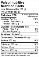 St-Hubert BBQ Sauce Rippled Chips Nutrition Facts
