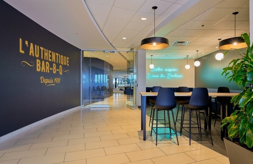 Reception area at the head offices