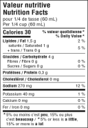 À La King Sauce Nutrition Facts