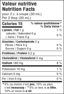 BBQ Sauce 25% less salt Nutrition Facts