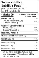 Dijon Gravy Nutrition Facts