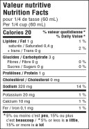 Dijon Gravy Nutrition Facts