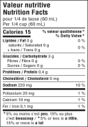 Pepper Gravy 25% less salt Nutrition Facts
