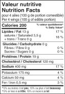 Mild BBQ Chicken Wings Nutrition Facts