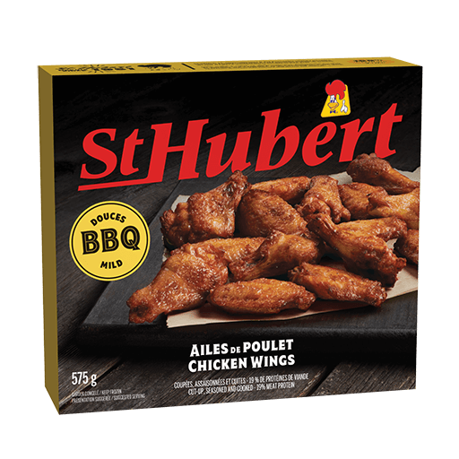 Mild frozen BBQ Chicken Wings St Hubert Products