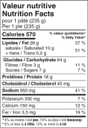 Chicken Pot Pie Nutrition Facts