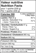 Lorraine Quiche Nutrition Facts (single serving)