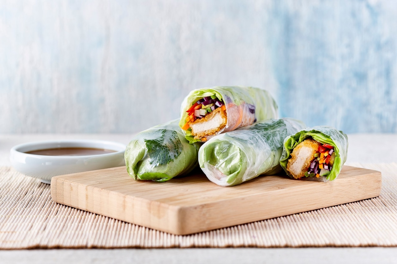 Crispy Chicken Spring Rolls