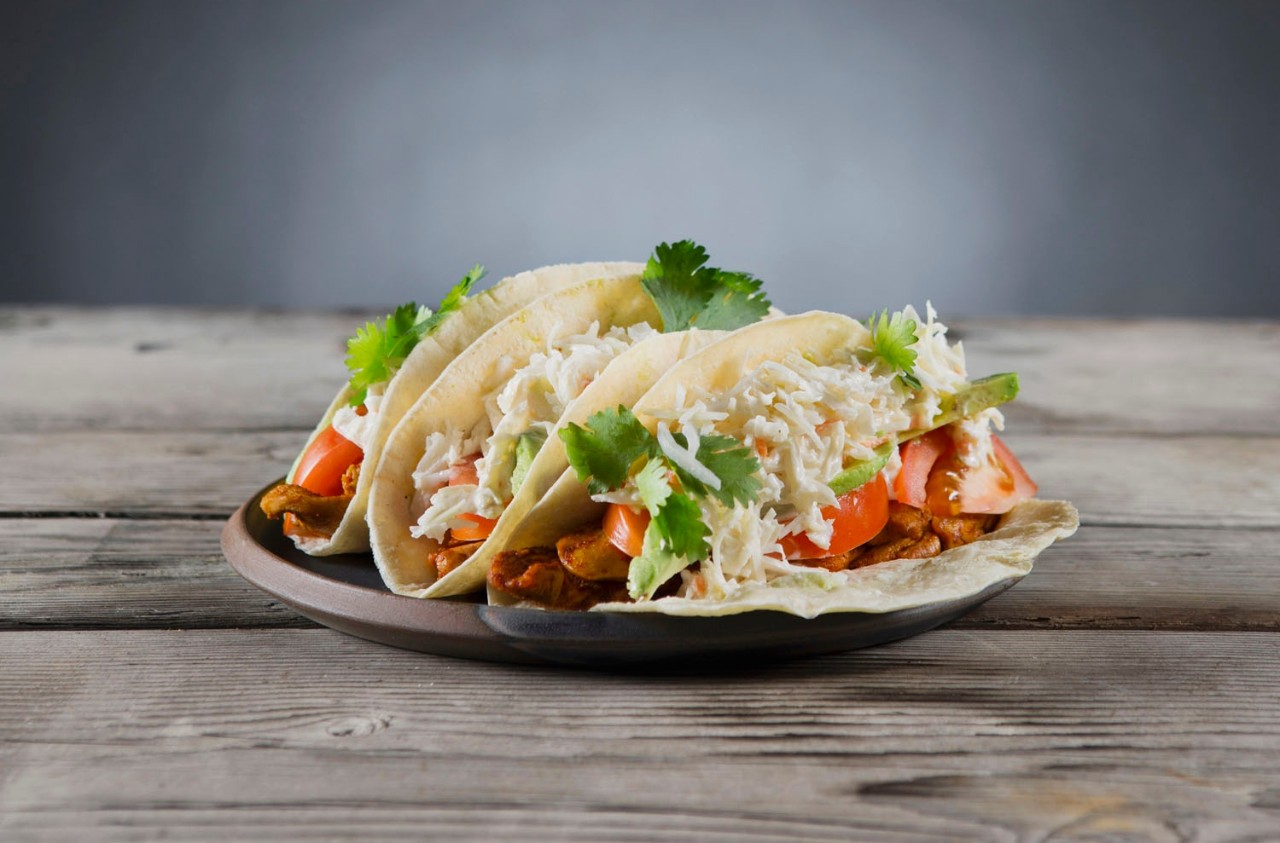 Soft Chicken Tacos with St-Hubert Creamy Coleslaw