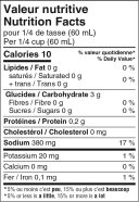 Poutine Gravy Nutrition Facts