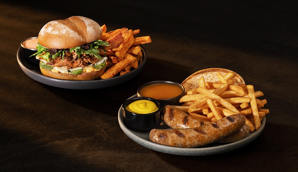 Image of burger and poutine