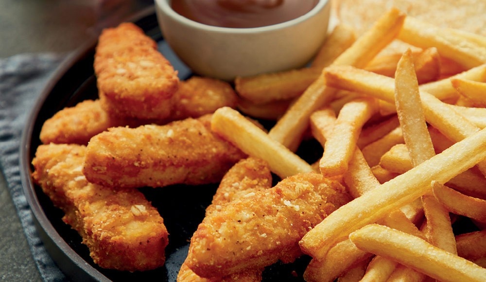 Veggie Strips available in various meal options in St-Hubert restaurants