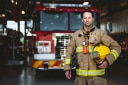 Martin Pagé part-time firefighter