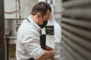 Jean-François working in the restaurant kitchen