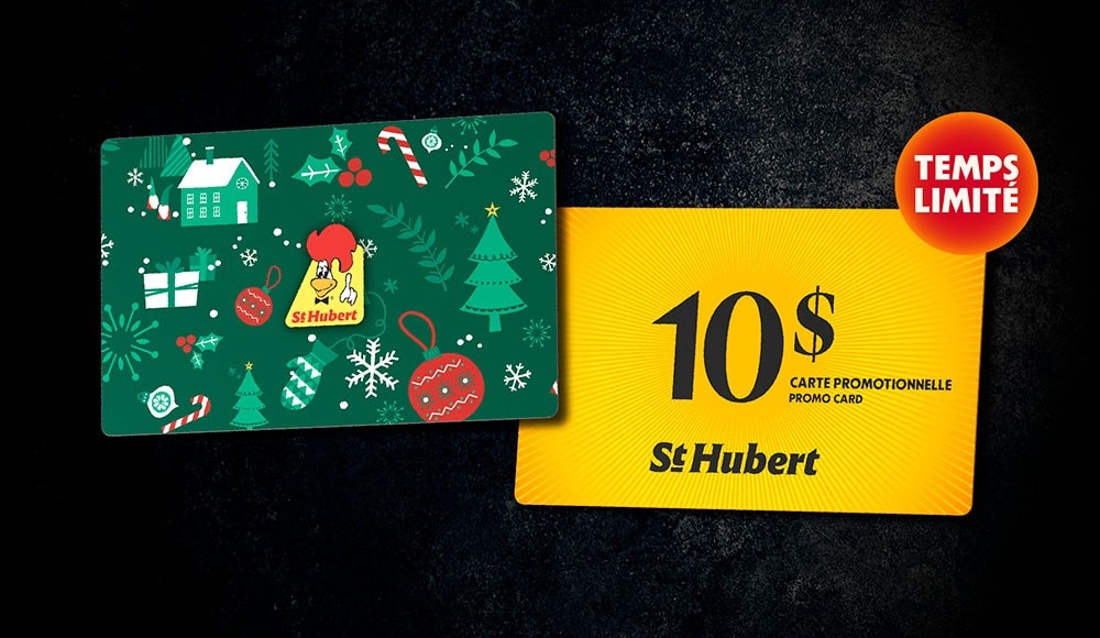 Obtenez une carte promo de 10 $ pour chaque achat de 50 $ en cartes-cadeaux électroniques*