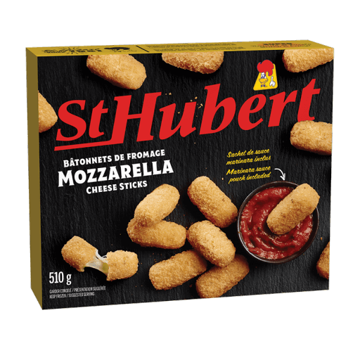 1 boite de bâtonnets de fromage mozzarella avec sauce marinara St-Hubert 