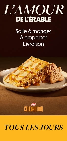 Gâteau biscuit feuille d'érable des restaurants St-Hubert