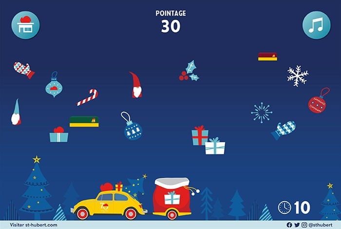 Interface du jeu la Livraison des fêtes
