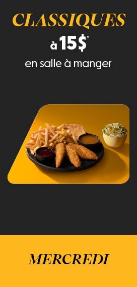 Promo Classiques à 15 $