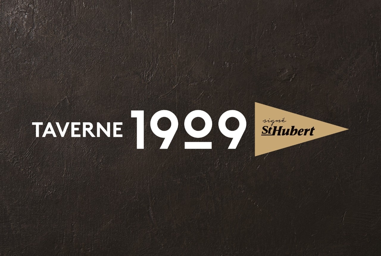 Logo de la Taverne 1909 signé St-Hubert