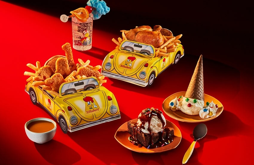 Plusieurs items du menu pour illustrer la section du menu pour enfants