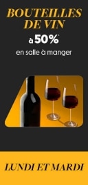 Promo Vin à 50 %
