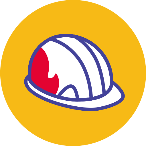 Worker's safety icon