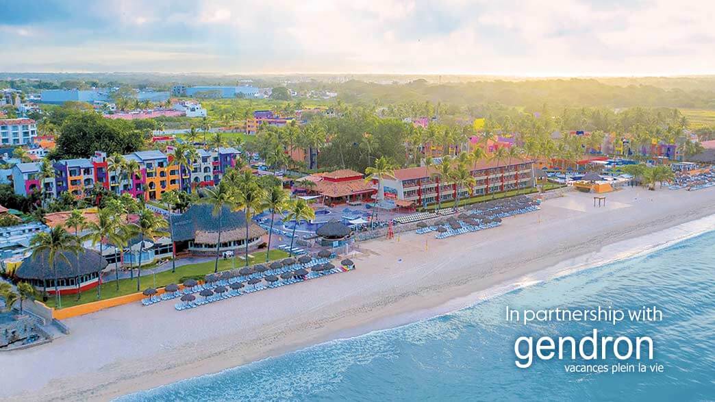 Aerial view of the Grand Decameron Complex Bucerias resort