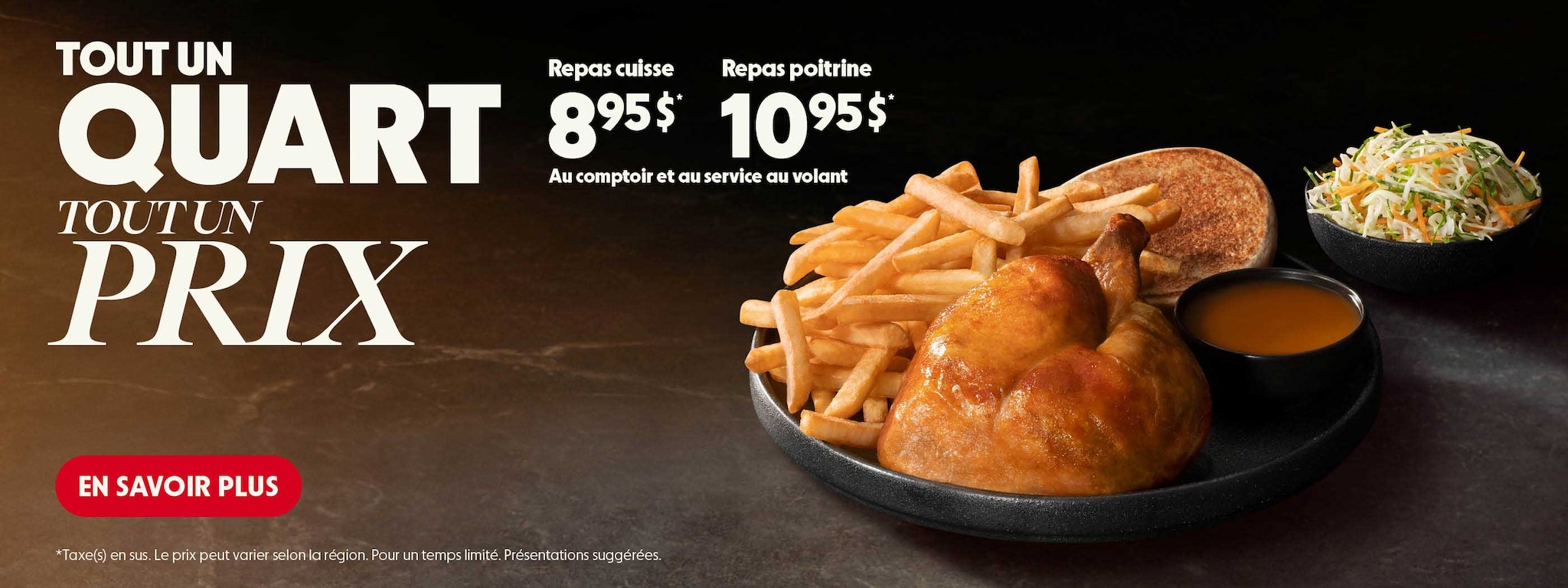 Tout un quart, tout un prix 